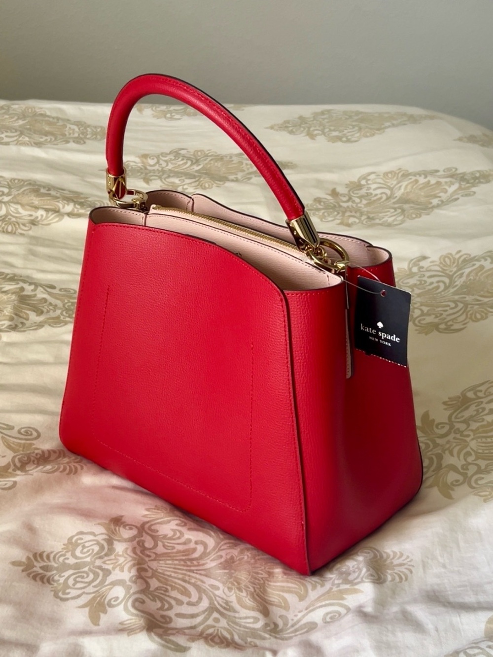 Kate Spade Phoebe Medium Top Handle Satchel-Perfect Cherry - Picture 6 of 16